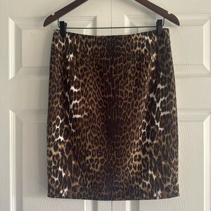 Elie Tahari Silk Animal Print Skirt - Size 4